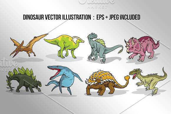Dinosaur vector Illustration in Illustrations - product preview 1