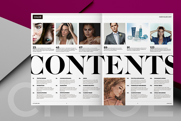 CHLOË | FASHION MAGAZINE in Magazine Templates - product preview 1