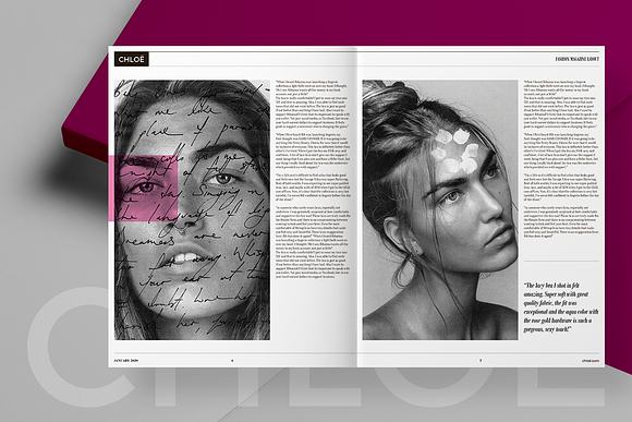 CHLOË | FASHION MAGAZINE in Magazine Templates - product preview 3
