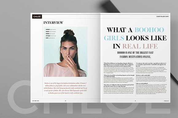 CHLOË | FASHION MAGAZINE in Magazine Templates - product preview 5