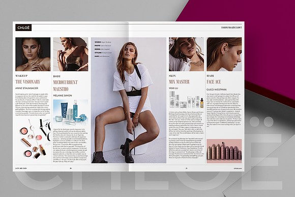 CHLOË | FASHION MAGAZINE in Magazine Templates - product preview 10
