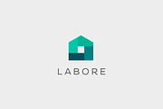 Abstract house logo design template.