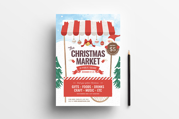 Christmas Market Flyers in Flyer Templates - product preview 6