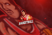 Basket legend - Mascot & Esport logo