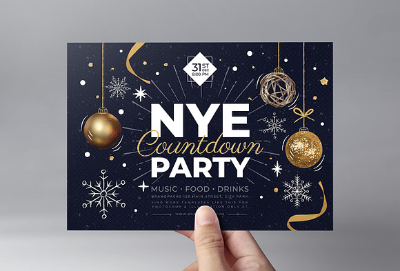 NYE Party Flyers / Posters in Flyer Templates - product preview 4