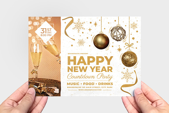 NYE Party Flyers / Posters in Flyer Templates - product preview 5