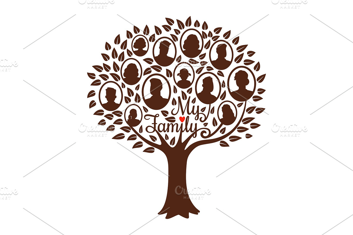 Genealogical family tree in Illustrations - product preview 8