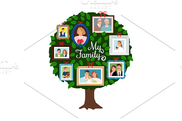 Family green tree