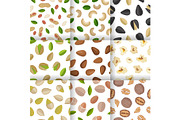 Set of Nuts and Seeds Seamless