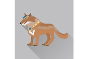 Game Wolf Avatar Icon Isolated on
