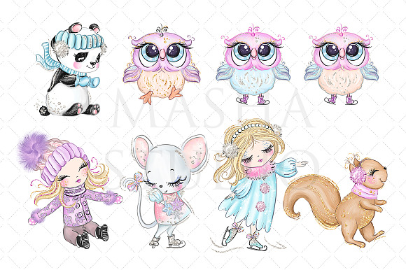 WINTER FUN Clipart in Illustrations - product preview 2