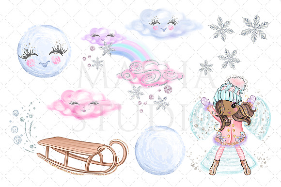 WINTER FUN Clipart in Illustrations - product preview 4