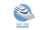 Yacht Vector Icon in Isometric