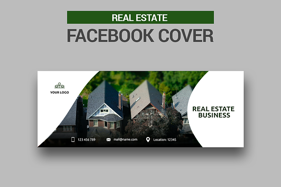 Real Estate Facebook Covers in Facebook Templates - product preview 1