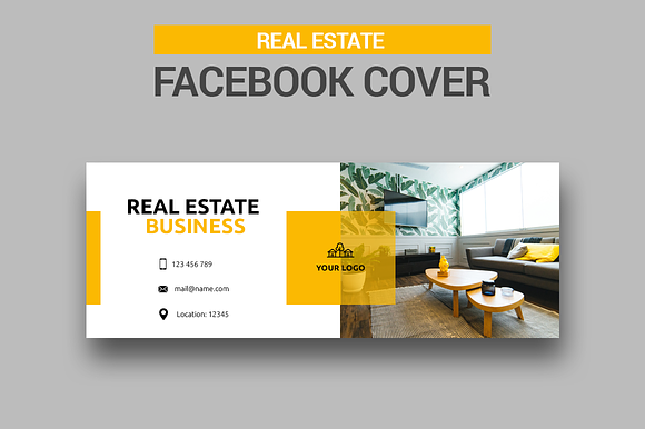 Real Estate Facebook Covers in Facebook Templates - product preview 3