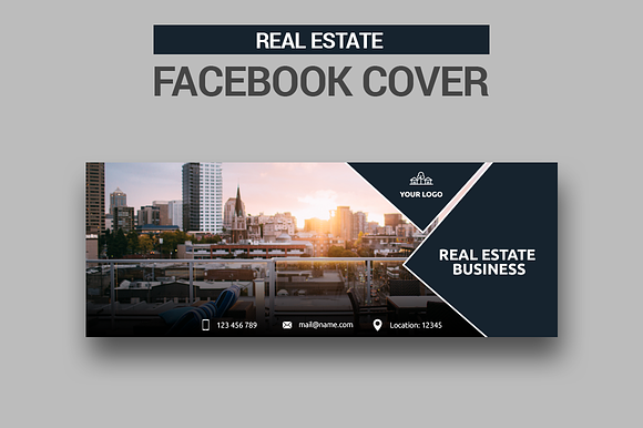 Real Estate Facebook Covers in Facebook Templates - product preview 6