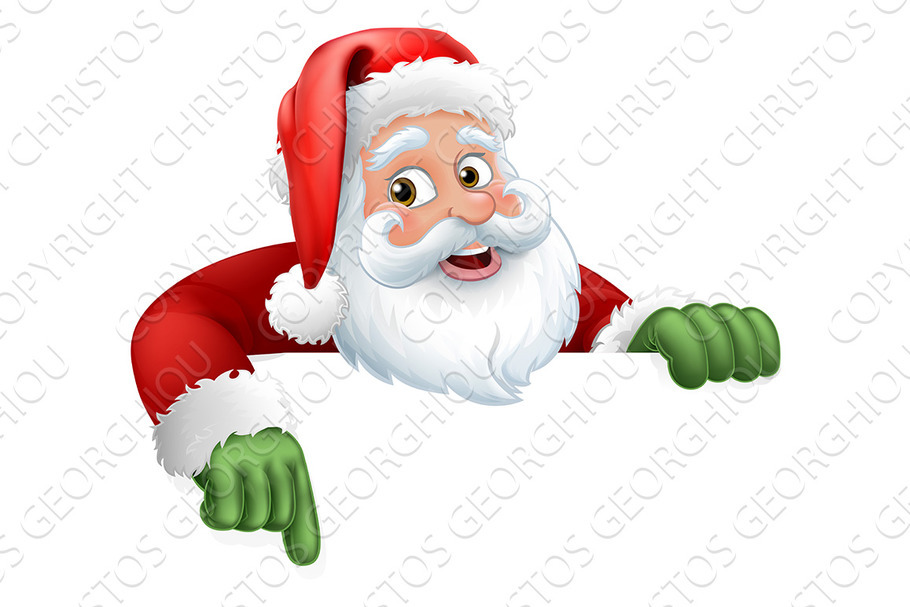 Santa Claus Christmas Cartoon in Illustrations - product preview 8