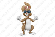 Easter Bunny Cool Rabbit Cartoon
