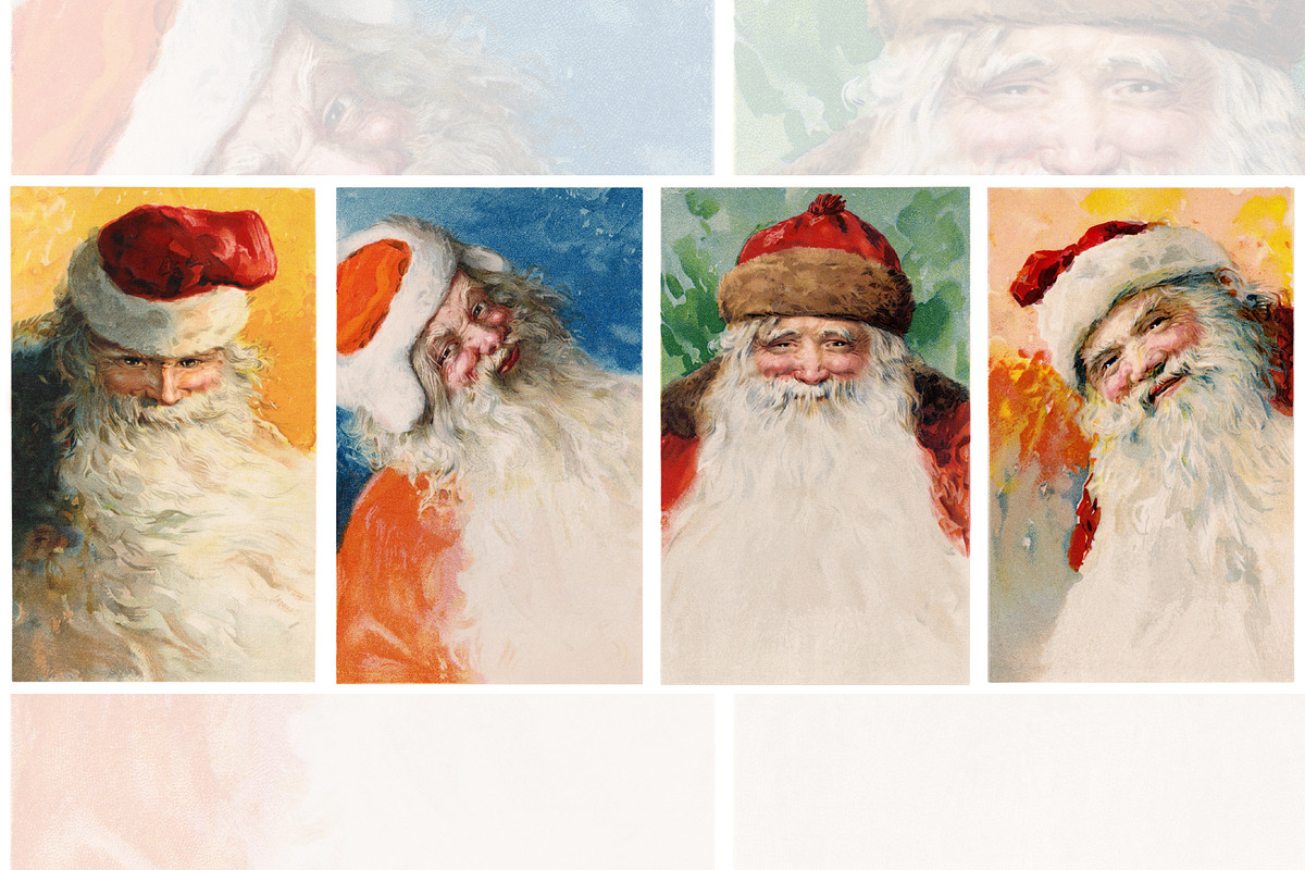Xmas Santa Set - The Big Four in Illustrations - product preview 8