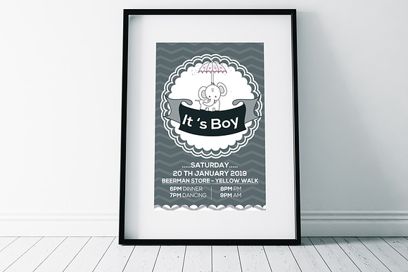 Baby Shower Flyers Bundle 10 in Flyer Templates - product preview 4