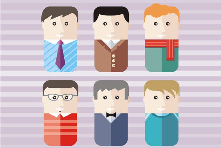 Male User Icons in Illustrations - product preview 8