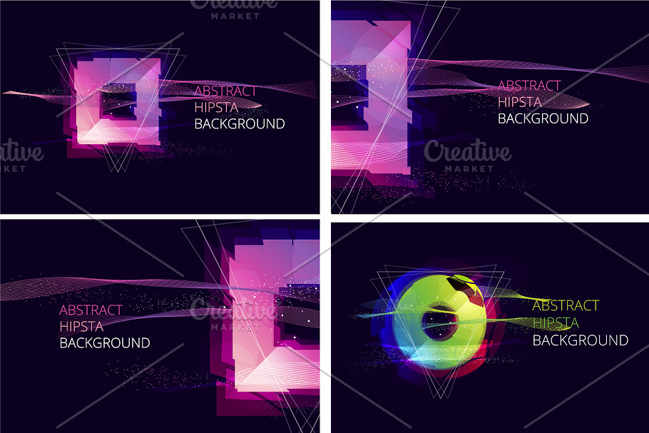 Abstract Hipsta Vector Background. in Illustrations - product preview 8