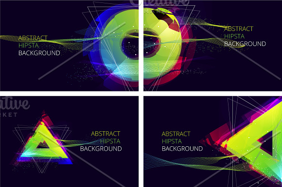 Abstract Hipsta Vector Background. in Illustrations - product preview 1