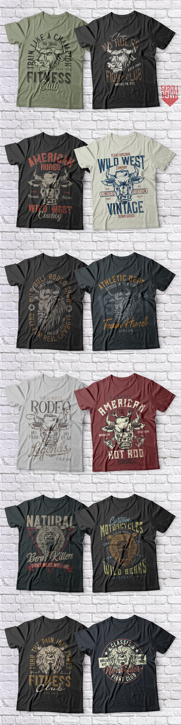 Mega T-shirts Bundle in Illustrations - product preview 16