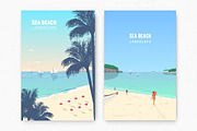 Beach landscape posters
