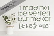 I May Not Be Perfect, Cat SVG 