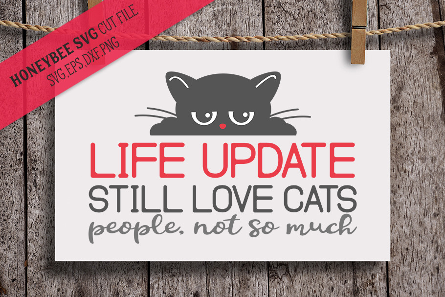 Life Update, Cat SVG Cut File