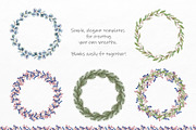 Watercolor Winter Wreaths | Clipart
