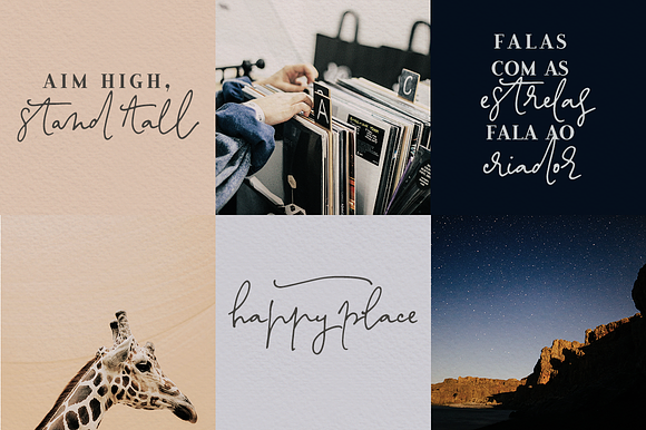 Unika font and texture pack in Script Fonts - product preview 1