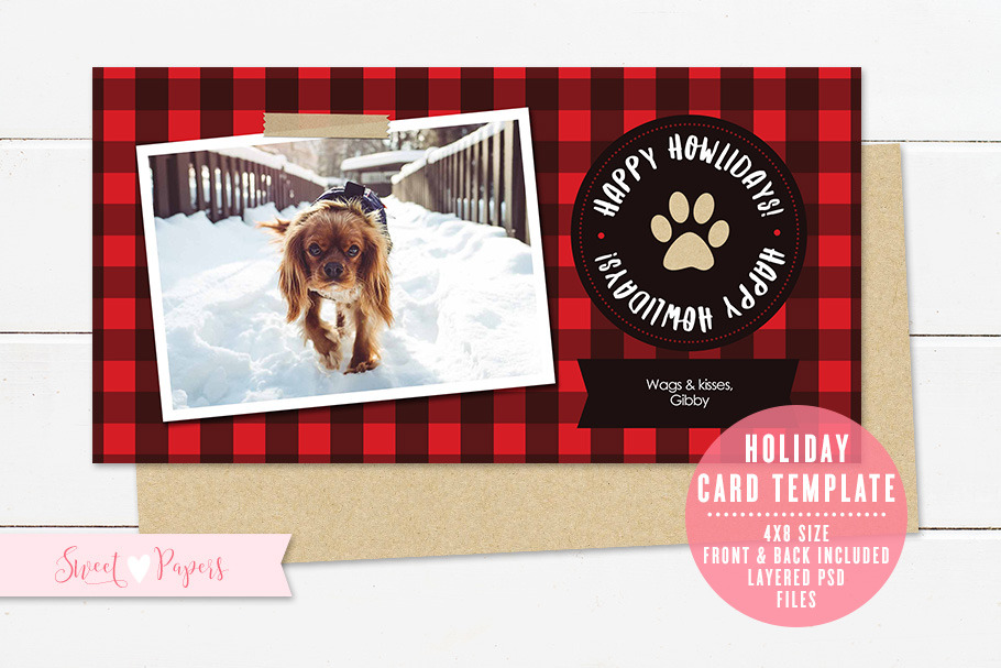 Holiday Photo Card Template
