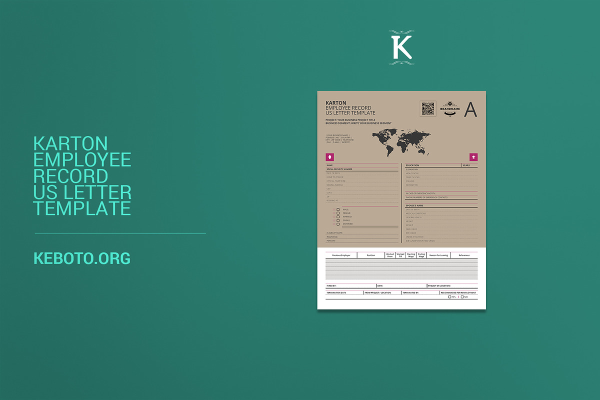 Karton Employee Record USL in Templates - product preview 8