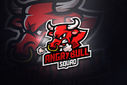 Angrybull Squad - Macsot Logo
