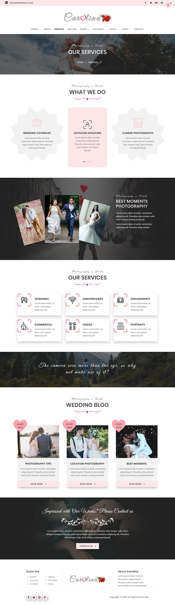 Carolina - Divi Child Theme in WordPress Business Themes - product preview 3