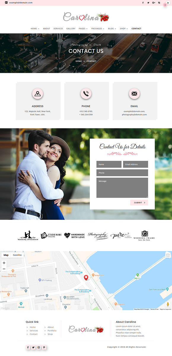 Carolina - Divi Child Theme in WordPress Business Themes - product preview 5
