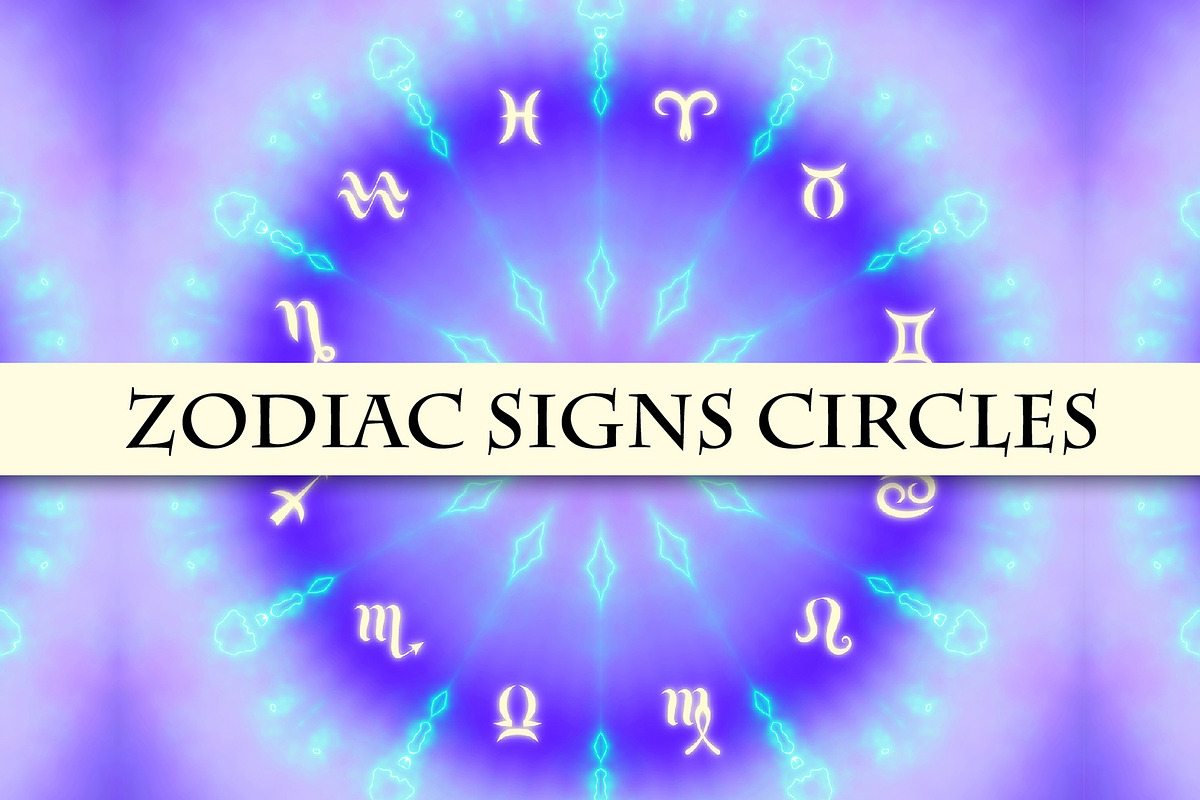 Zodiac circles set. 10 images. in Illustrations - product preview 8