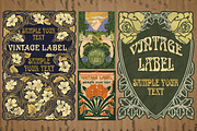 Label Art Nouveau
