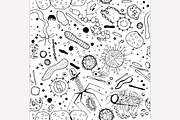 Microbiology Seamless Pattern