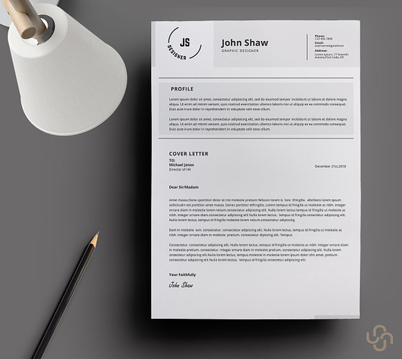Bellatrix Resume Template in Resume Templates - product preview 1