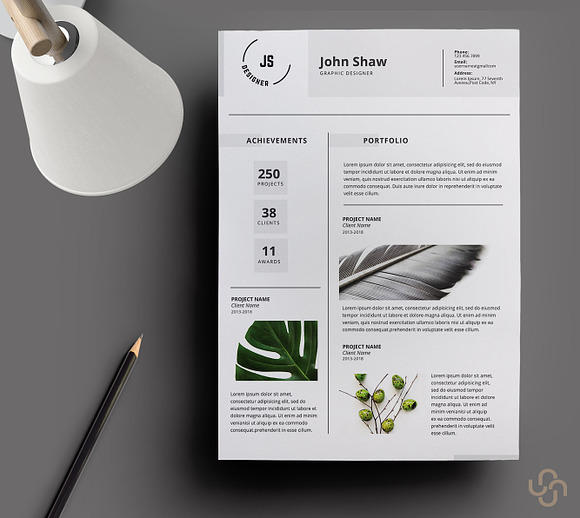Bellatrix Resume Template in Resume Templates - product preview 2
