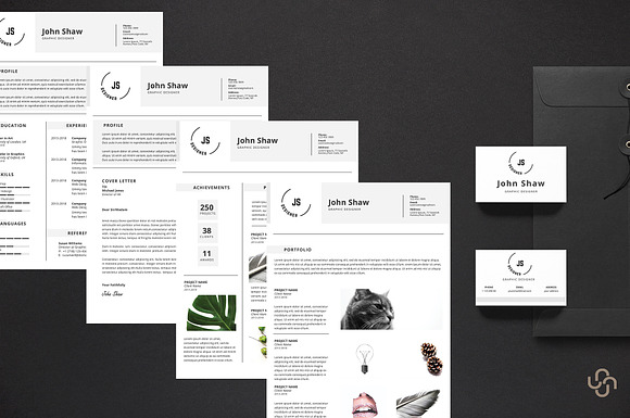Bellatrix Resume Template in Resume Templates - product preview 4