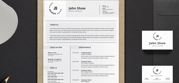 Bellatrix Resume Template in Resume Templates - product preview 6