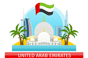 United Arab Emirates Travel Poster