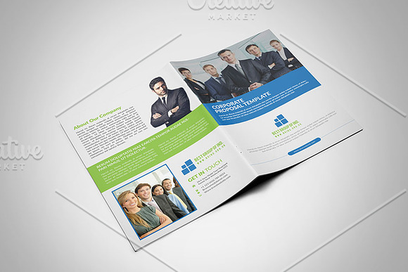 12 Pages Corporate Brochure Template in Brochure Templates - product preview 3