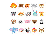 Collection of Different Animal Masks