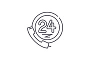 24 hour client support line icon
