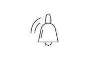 Bell line icon concept. Bell vector
